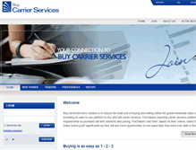 Tablet Screenshot of buycarrierservices.com